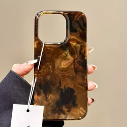 Chic Amber Leopard Vortex Pattern Silicone Phone Case Cover for iPhone SE (2020) (1)