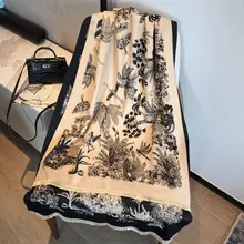 

2022 New Winter Warm Scarf for Women Luxury Brand Large Shawl Wrap Double Sides Pashmina Blanket Designer Foulard Female Bandana