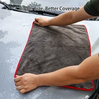 AUTOBRIGHT 1200gsm 30x40cm 40x40cm 60x40cm Microfiber Cleaning Towel Grey Wash Towels Car Cleaning Drying Cloth Car Wash Tools 2