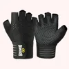 Men Women Ventilated Gym Workout Gloves with Wrist Wrap Support Full Palm Protection for Weightlifting Training Fitness Pull ups 5