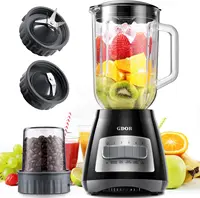 Blender 52 Oz Glass Jar, 9-in-1 Kitchen Blender & Grinder, 700W, Self-Cleaning
