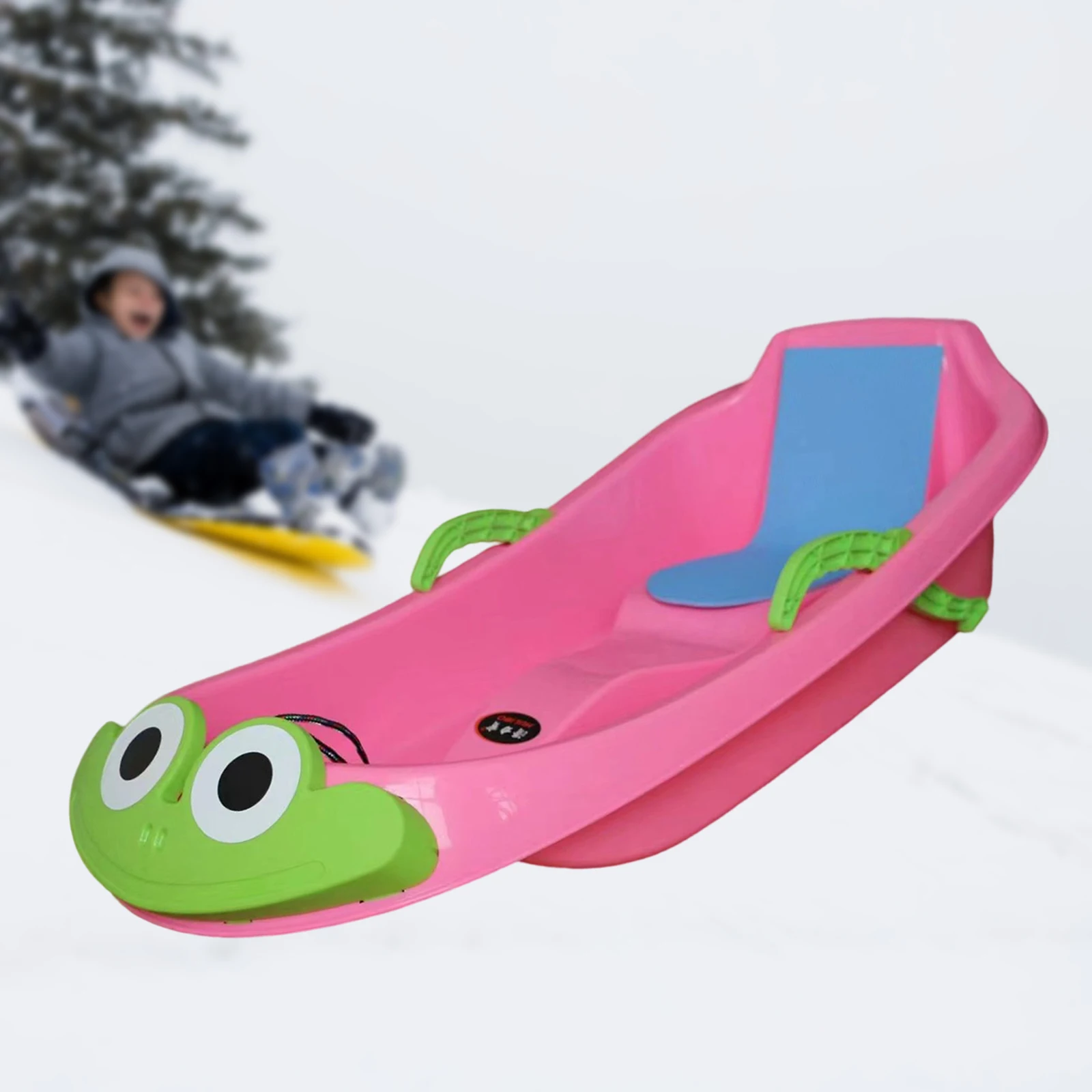 Snow Sled Grass Sliding Wear Resistant Snowboard Ski Board Toboggan Outdoor Sports Toboggan Sleigh Skiing Skating