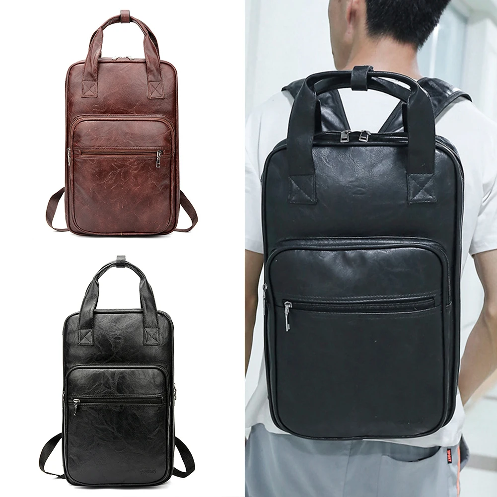 

PU Leather Drumsticks Bag Backpack Drum Stick Mallet Bag Soft Storage Case Handbag Drum Musical Instrument Percussion Accessory