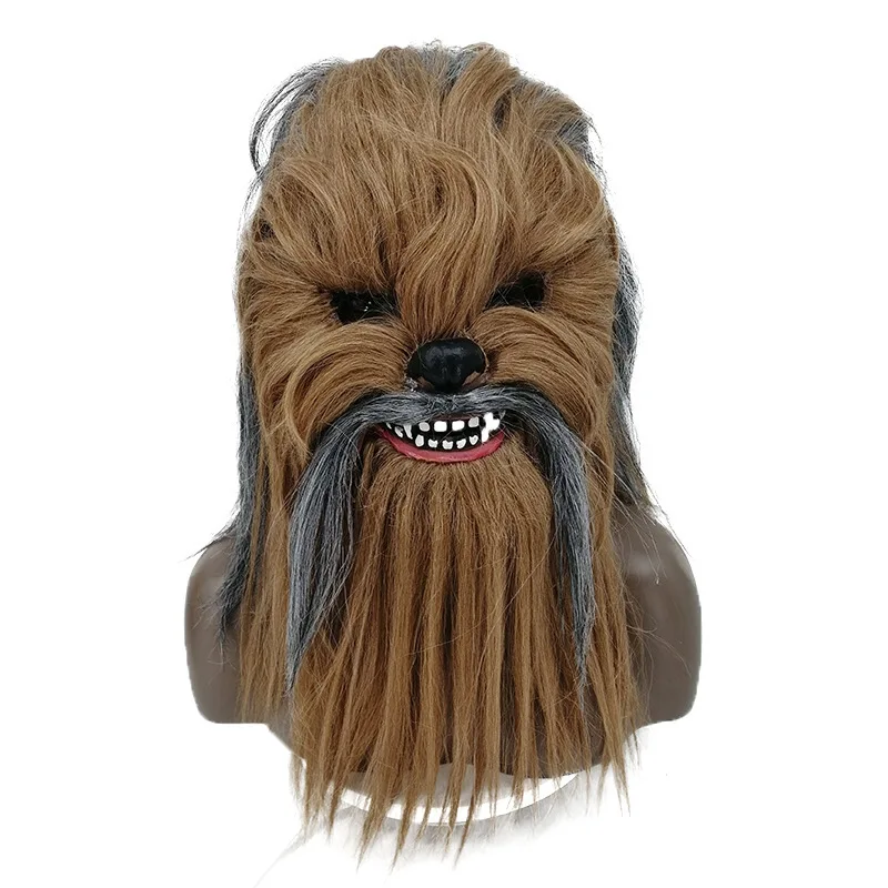 Star Wars Chewbacca Cosplay Mask Adult Unisex Chewie Latex Mask Helmet Halloween Party Carnival Props