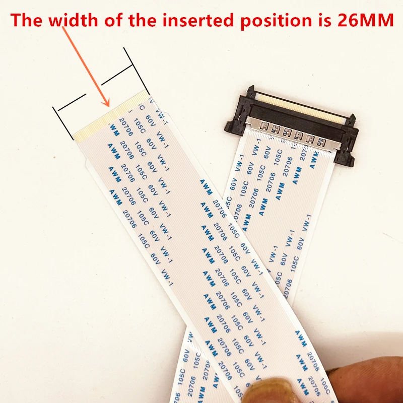 4K HDTV LVDS TV Ribbon Cable 51Pin AWM 20861 20706 105C 60V VW-1 hdtv cable
