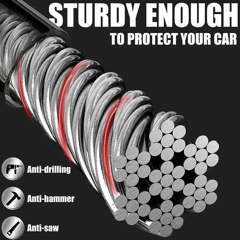 Steering Wheel Lock Universal With Seat Belt Buckles Theft Prevention For Truck SUV Van RV