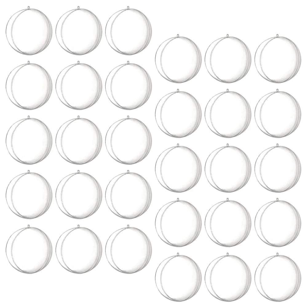 

30 Pcs Household Aquarium Floating Ball Decor Clear Plastic Ornaments for Crafts Fillable