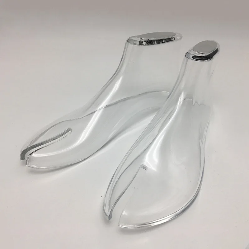 Acrylic Foot Mask Transparent acrylic foot mask for display in shoe stores
