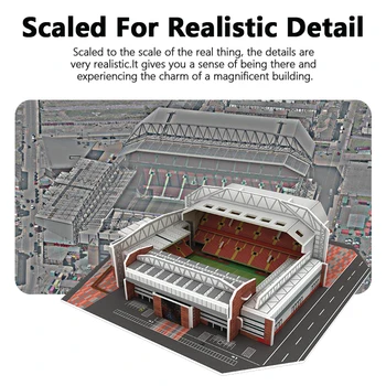 Creative DIY 3D Paper Puzzle Football Field Stadium Assembled Model Educational Toys Jigsaw Puzzle For Kids Fans Gifts 2