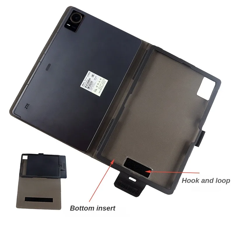 Elegant Folio PU Leather Stand Cover with Magnetic Closure and Hand Strap