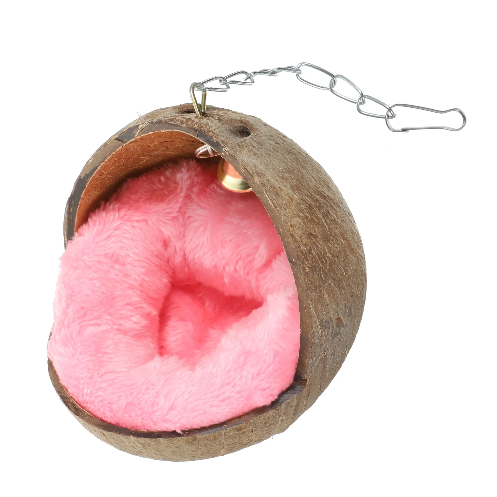 

Coconut Shell Nest Hanging Hamster Warm Bed Cushion Hamster Bedding Hamster Hideout House Bird Hamster Cage Accessories Dwarf