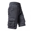 Male Cargo Pants Knee Shorts Classic Summer Shorts Multiple Pockets Large Size Cotton Half Pants Khaki Army Green Shorts 4