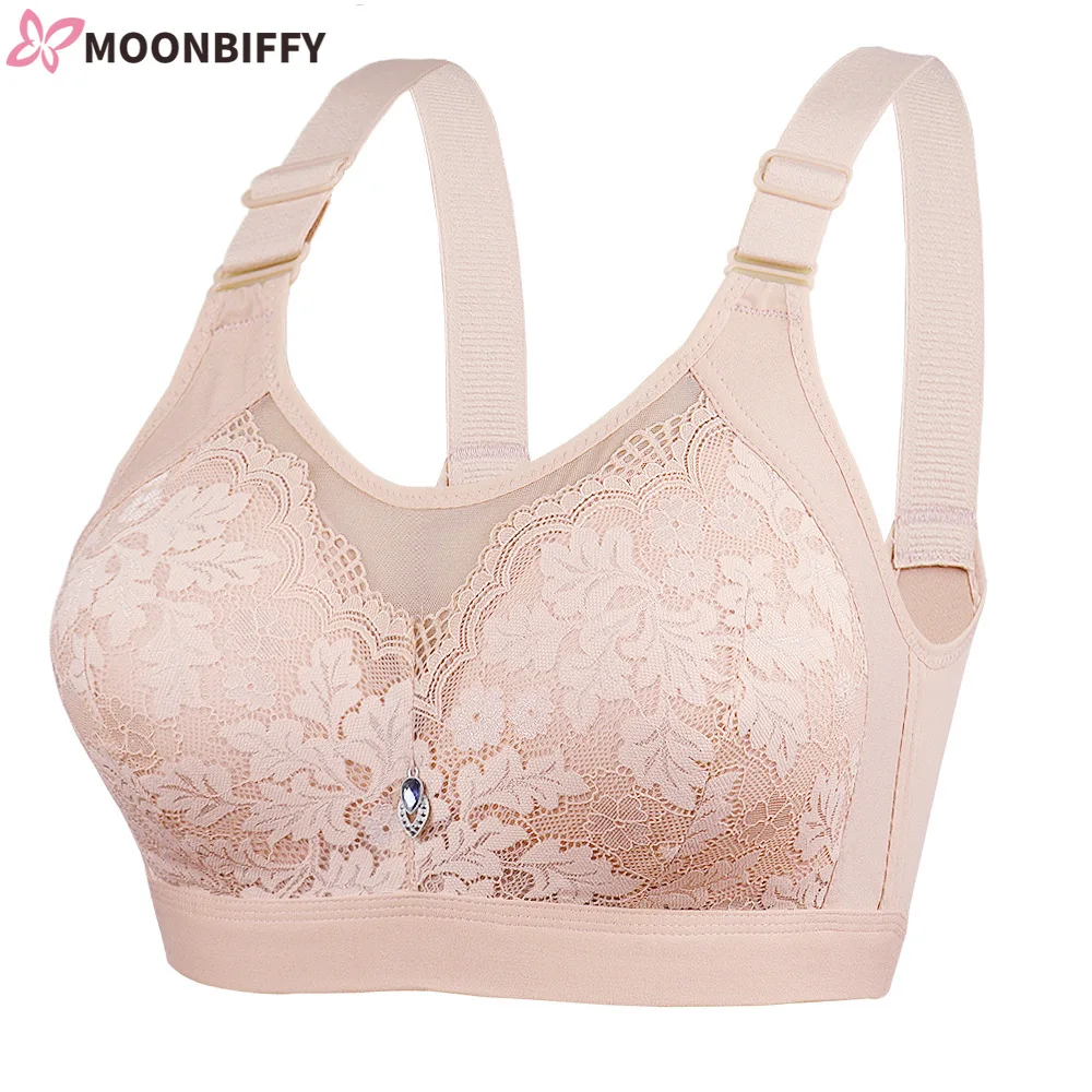38-44 BC Sexy Soft Bra Women Seamless Large Size Wireless Bras for Women Lingerie Middle Aged Brassiere No Steel Ring Bralette 1