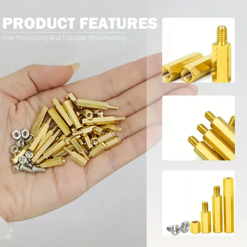 M3 Motherboard Standoffs Screws Nuts Kit 176pcs for DIY Computer Build