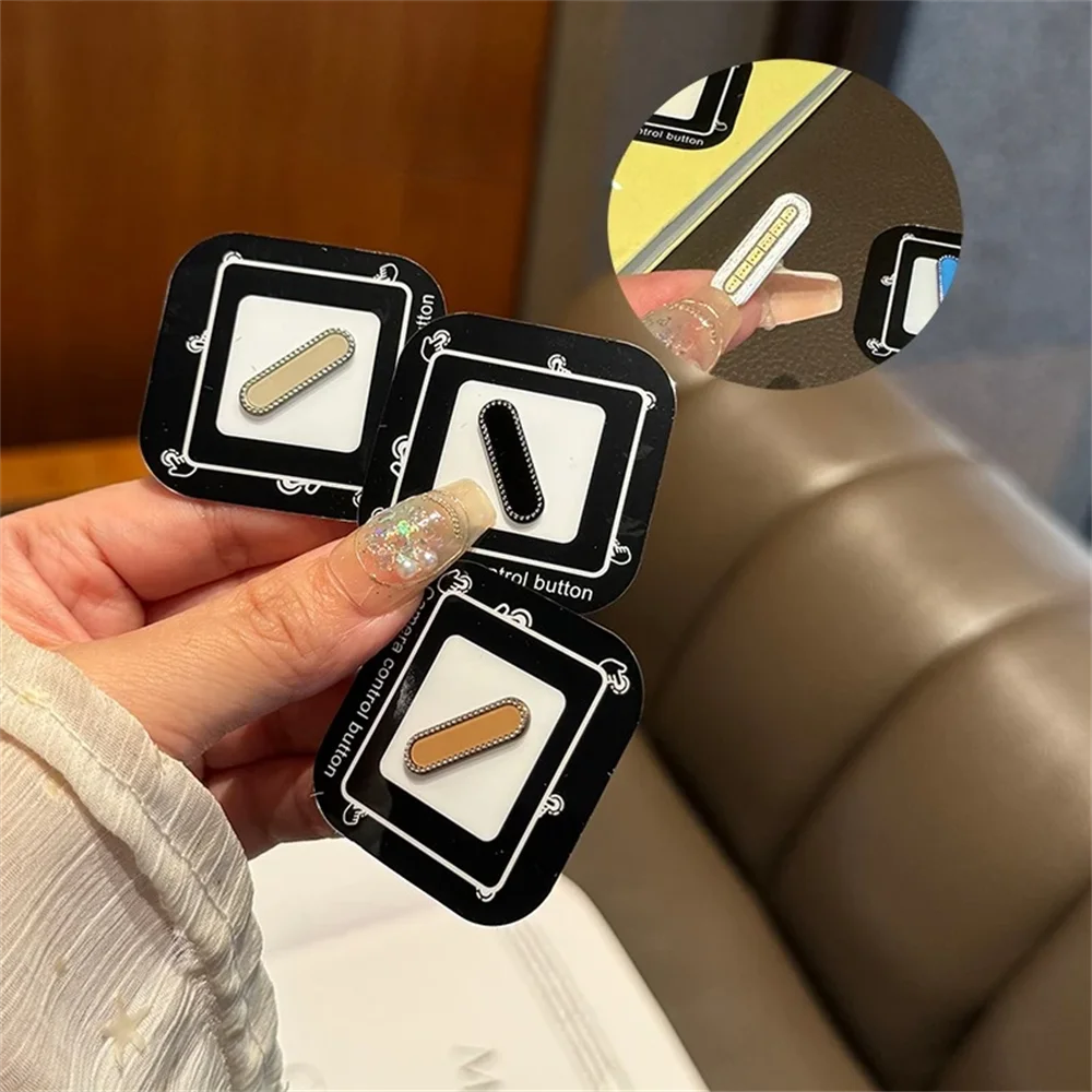 Glitter Diamond Alloy Metal Camera Control Button Cover for iPhone 17 16ProMax Plus Sensitive Smart Lens Capture Button Case