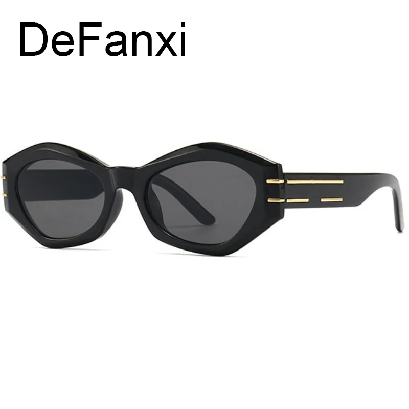 Vintage Black Butterfly Sung Female Summer Traving Metal Line Cateye Sun G UV400 Designer di marca da donna_voghion.com