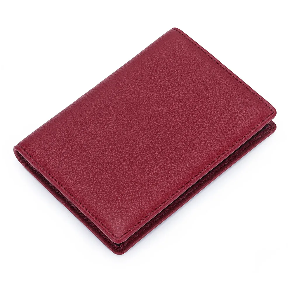 Leather Passport Holder Wallet Cover for Women Men Travel Wallet Multi-functional Bank card Passport Cover Document Organizer