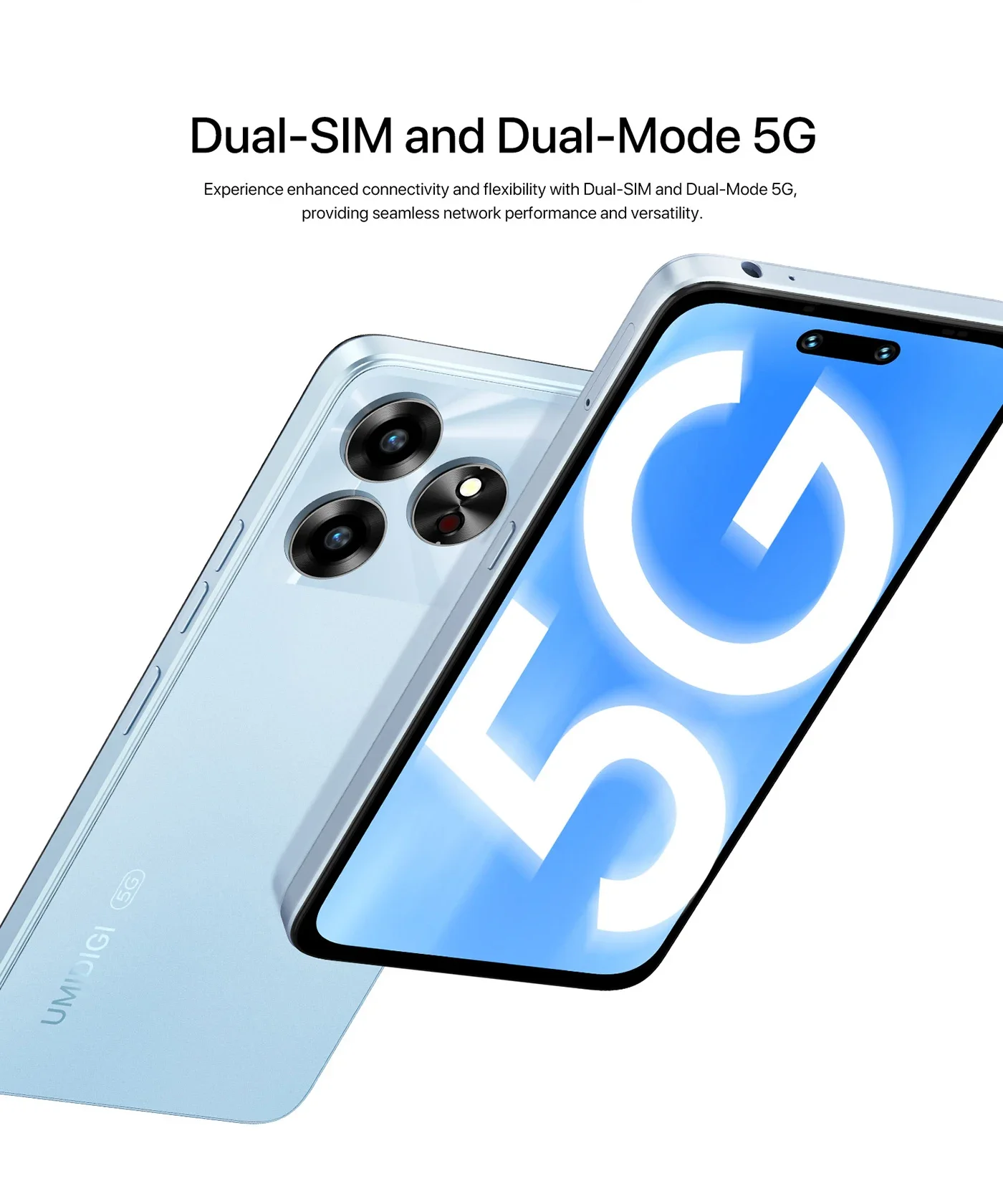 UMIDIGI G6 Ultra Thin 5G Smartphone 6.57Inch Octa Core 6GB+128GB