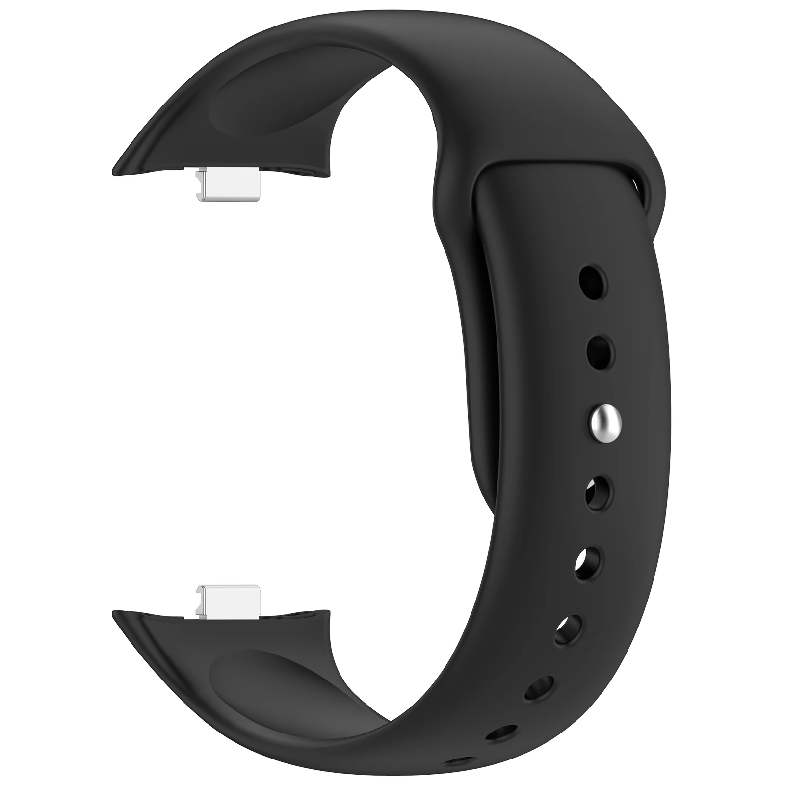 Silicone Leisure Watch Strap - Premium Accessory for Smart Wristbands (Watch Not Included)