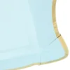 4 Pcs Square Paper Lace Plate Decorative Serving Trays Party Blue Plates Cardboard and Platters Fruit for Food Containers 2