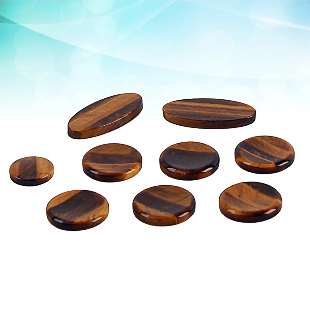 

9pcs/ set Saxophone Buttons Key Buttons Inlays Shell Finger Buttons for Alto Tenor Soprano Saxophone Accessories ( Brown )
