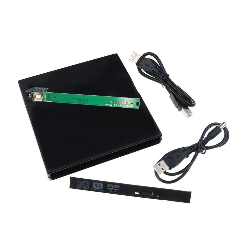 External DVD Drive Case 12.7mm SATA USB 2.0 For Laptop CD/DVD Optical Drive Portable Slim