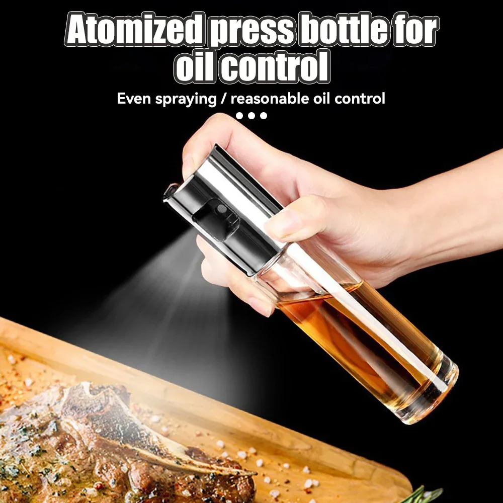 Press Type Oil Spray Can Kitchen Home Air Fryer Olive Oil Spray 1-2pcs