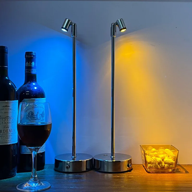 LED Retro Touch Dimming Charging Desk Lamp Outdoor High Pole Spotlights Atmosphere Decoration Small Night Lights table lamp led night lamp