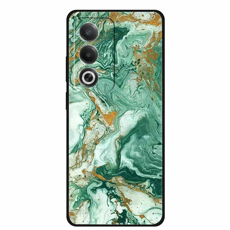 Marble Pattern Soft Silicone Phone Case - Fashionable TPU Back Protector Cover
