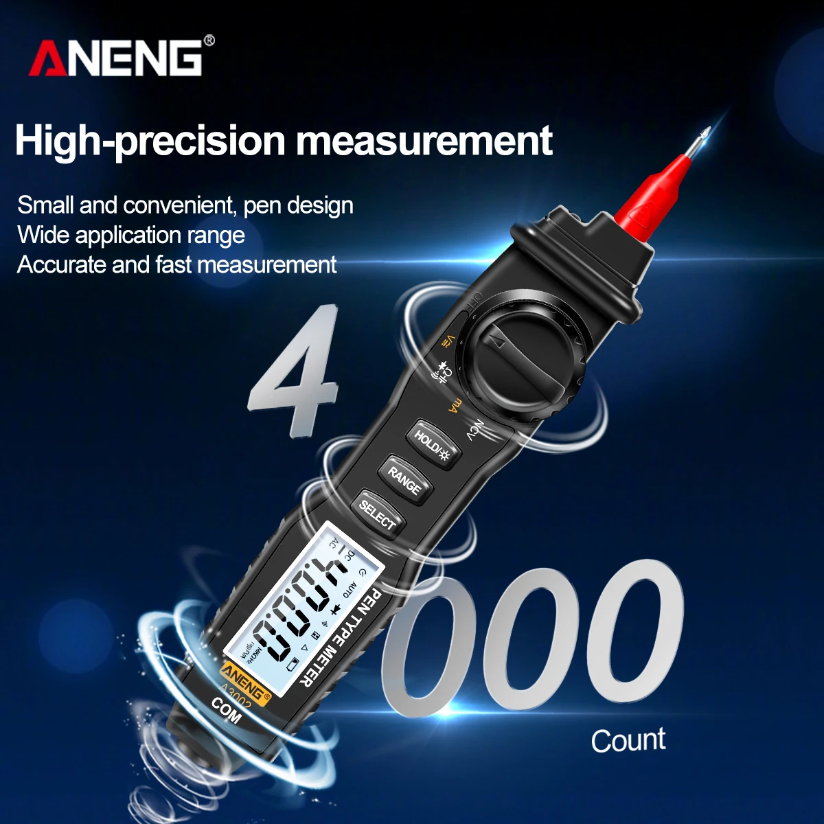 ANENG A3002  Ƽ 4000 īƮ  Ƽ   ׽ AC/DC /̿/Ӽ ׽Ʈ 