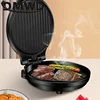 DMWD Electric Baking Pan 26CM Diameter Double-sided Heating Skillet Crepe Maker Non-stick Coating Pizza Pancake Grill 220V 3