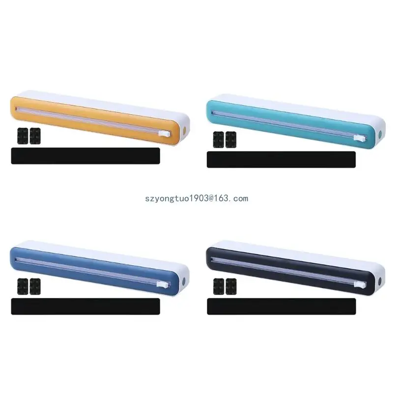 

Adjustable Plastic Wrap Dispenser with Slide Cutter Kitchen Accessories Durable