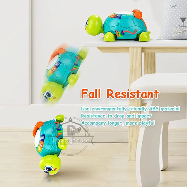 Baby Toys 0 6 12 Months Musical Turtle Toy Lights Sounds Musical Toy For Baby Girl Boy Montessori Educational Toy for Kids 1 2 3 6
