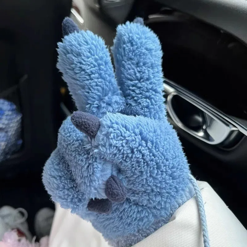 Winter Women's Skiing Gloves Cold Resistant Plush Warm Sports Riding Gloves Anti Slip Touch Screen Motorcycle Wool Warm Gloves 3