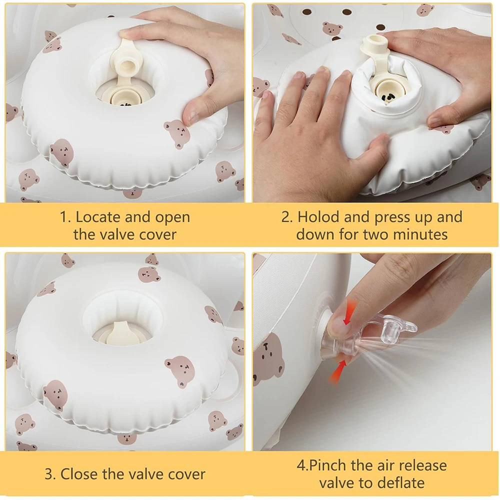 8-36 Months Baby Seat Multifunctional Inflatable Seat Bathroom Sofa Baby Eating Chair Feeding Bathing Stool Toddler Chair