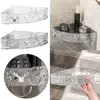 Water Ripple Bathroom Storage Rack Plastics Thickening Wall Storage Rack Punch Free Shower Gel Storage Rack Bathroom 5