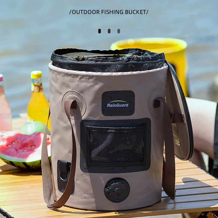 Foldable Outdoor Car Wash Bucket, Travel Water , Car , Outdoor Portable Fish