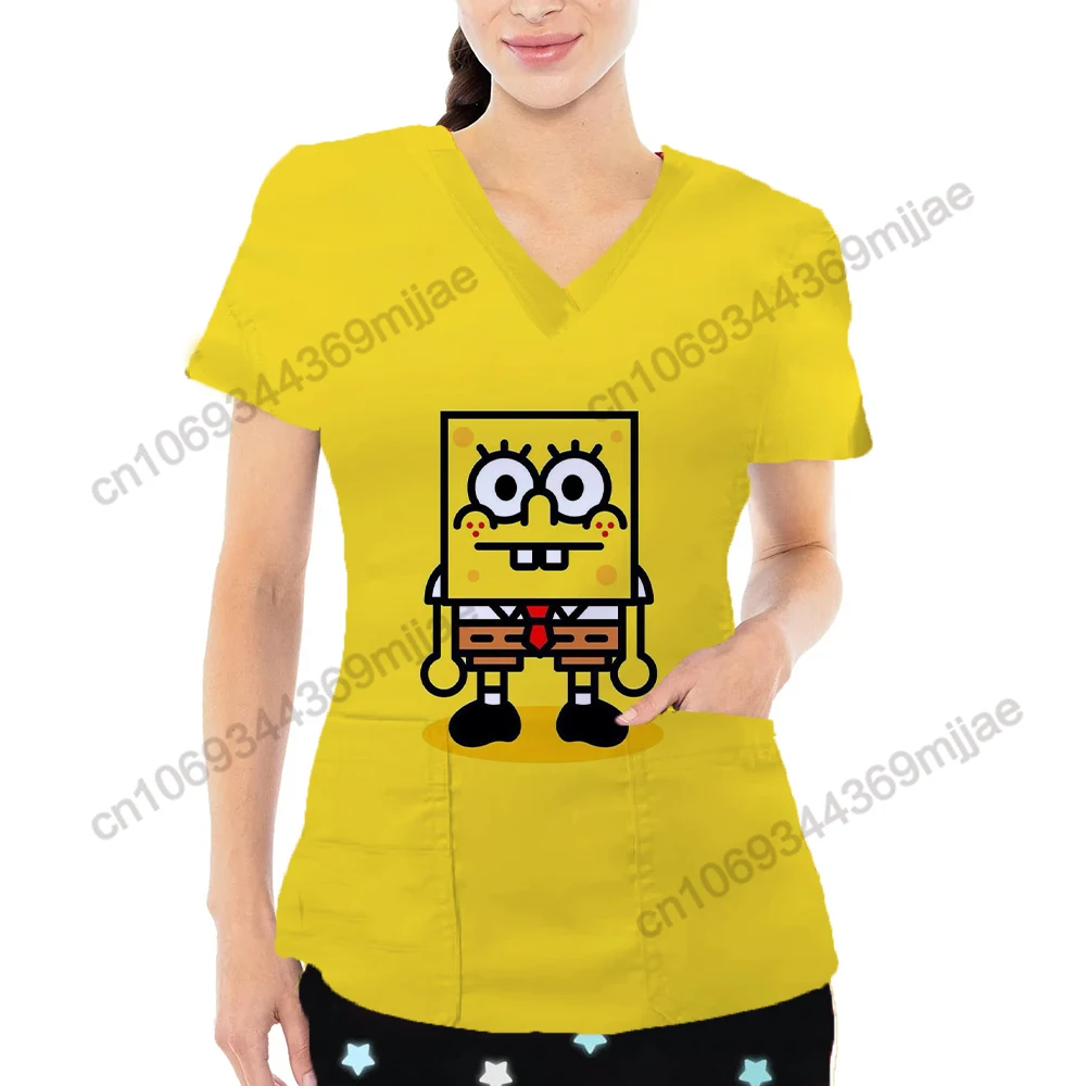 

V-neck Pocket Comfort T-shirt Women Clothes Korean Style Clothes Y2k Women's Tops Graphic T Shirts Womens Clothing Kpop Tshirt