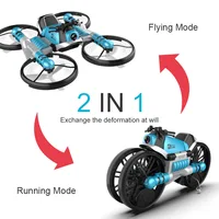 New 2 In1 Foldable RC Drone Motorcycle HD Camera Hand Gesture Helicopter DjiFlying Bike Outdoor Indoor Boy Age 7-12 Gift Box Toy 2