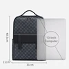 Casual PU Backpack With Large Capacity 13” Computer Waterproof For Work Business Travel As Present For Husband Boyfriend Boss 1