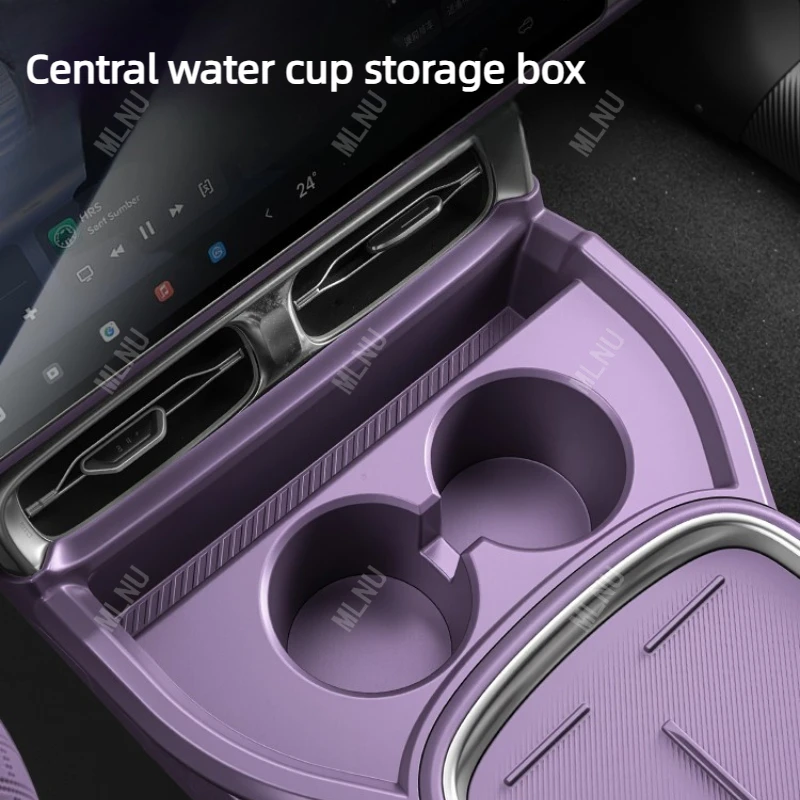 LEAPMOTOR B10 2026/2025 자동차 액세서리용 중앙 제어 워터컵 보관함, 미끄럼 방지 보호 내열 2022-2024