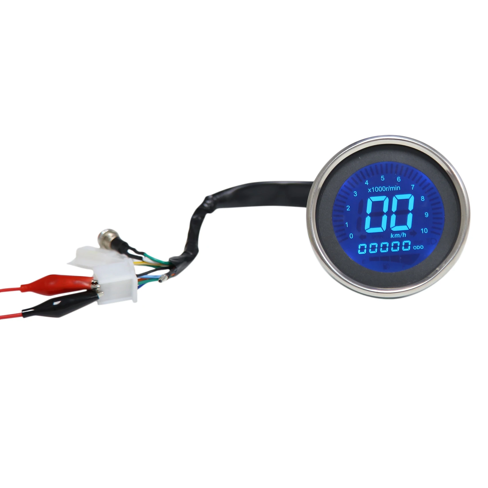 

Universal Motorcycle Digital Speedometer Retro LCD Odometer Cafe Racer Tachometer Indicator Scooter ATV Meter