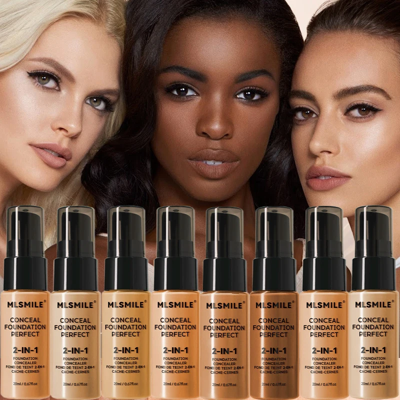 Waterproof Face Foundation Cream Oil-Control Matte BBCream liquid foundation,cc cream,makeup cosmetics,waterproof foundation,makeup cream Lasting Liquid Concealer Full Coverage Matte Base Face Makeup Women
