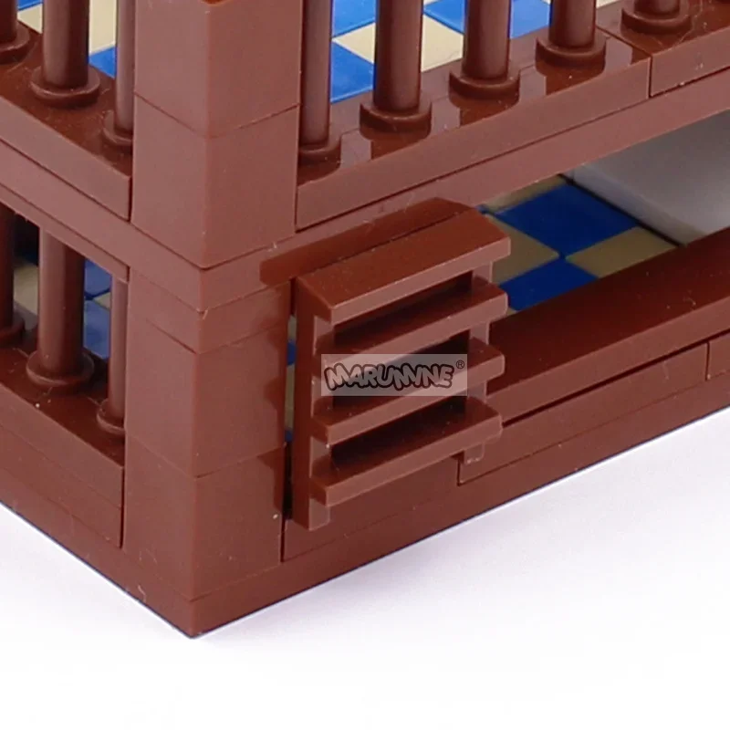 Marumine 30PCS MOC 부품 수정 플레이트 1x2 사다리 4175 빌딩 블록 컬렉션 대량 기술 예비 교체 가능 벽돌