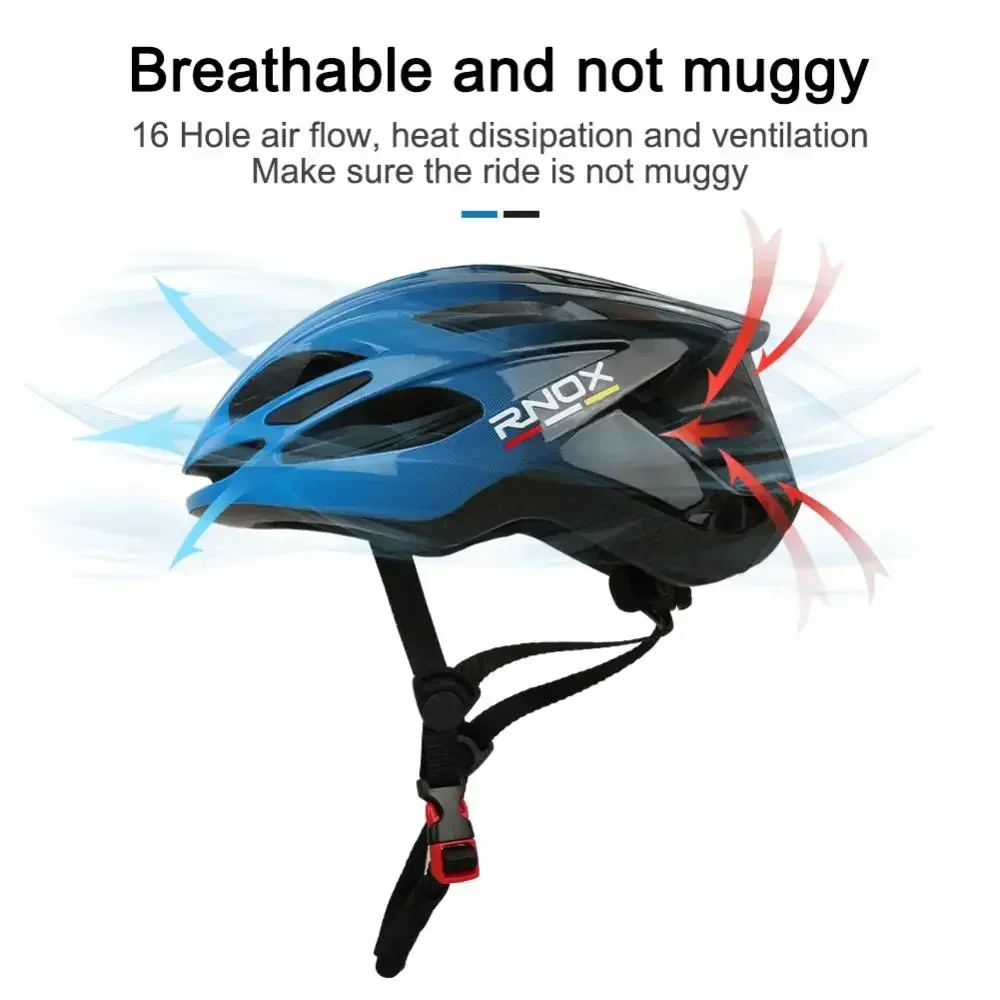 RNOX Outdoor Ultralight Cycling Helmet Cycling Safety Cap ntegrally-molded MTB Bicycle Helmet Racing Riding Equipments