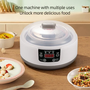1.2L Automatico Yogurtiera Multifunzionale Macchina Per Yogurt Cucina Riso Vino Maker Natto Macchina Per La Fermentazione Per Uso Domestico spina DEGLI STATI UNITI/UE 1