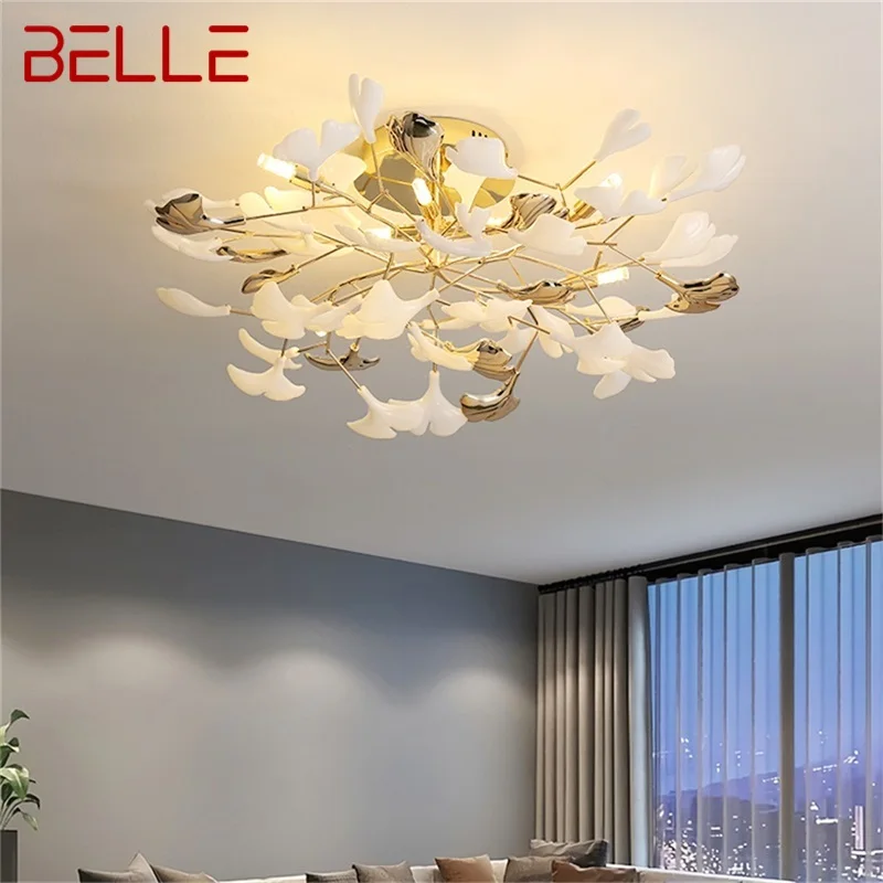 

BELLE Nordic Ceiling Lamps Creative Ginkgo Biloba Fixtures LED Lighting Decorative for Home Corridor