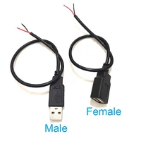 5V USB 0.3M 1M 2M 2 Pin 4pin 2 Wire DIY usb Male Female Jack Connector Cable Power Charge Extension Cable Cord Connector Adapter - Image 2