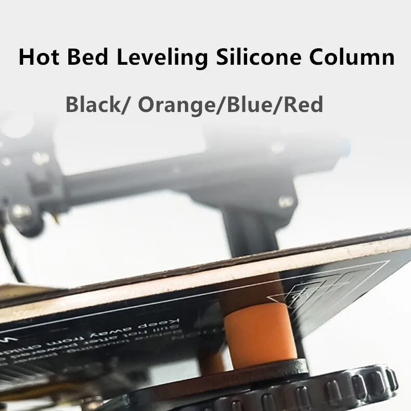 4/8/20Pcs 핫 베드 실리콘 레벨링 컬럼 18mm 16mm Ender 3 CR10 CR10S 솔리드 스페이서 플랫폼 레벨러 3D 프린터 액세서리