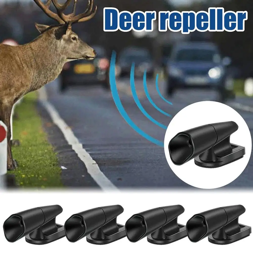 ABS Ultrasonic Animal Alarm Anti Collision Deer Repeller For Safe Driving Alert Whistles Alert Equipment Car Wind Deer Driv P7L8 3